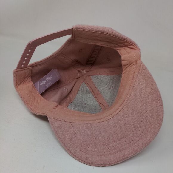 Dopo Dopo Girls Snapback Hat Pink 2-5 Years Adjustable Pompon Faux Fur Blank - Picture 6 of 8